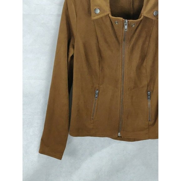 Style & Co Womens Moto Jacket Petite Small PS - Picture 3 of 12